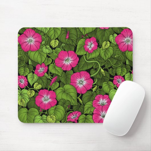 Morgenruhm in Rosa und Grün Mousepad (Mit Mouse)
