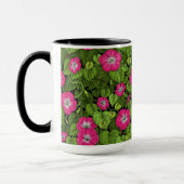 Morgenruhm in Rosa und Grün Tasse (Links)