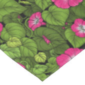 Morgenruhm in Rosa und Grün Tischdecke (Schrägansicht)