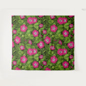 Morgenruhm in Rosa und Grün Wandteppich (Vorderseite (Horizontal))
