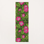 Morgenruhm in Rosa und Grün Yogamatte (Vorderseite)