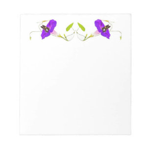 Morgenruhm und Schmetterling Notizblock