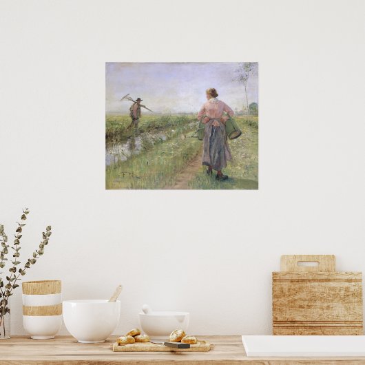 Morgens, 1889 poster (Küche)