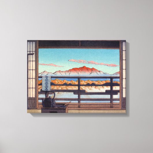 Morgens am Arayu Wellness-Center Shiobara von Kawa Leinwanddruck (Vorderseite)