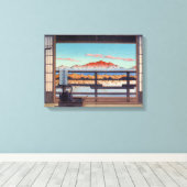 Morgens am Arayu Wellness-Center Shiobara von Kawa Leinwanddruck (Insitu (Holzboden))