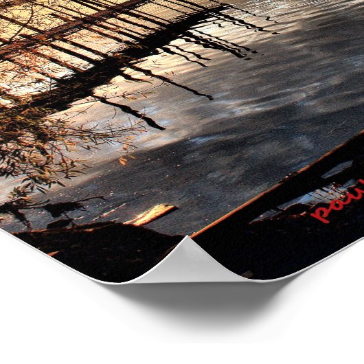 Morgens am Monona-See Poster (Ecke)