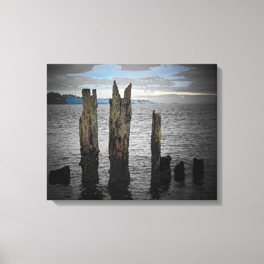 Morgens am Puget Sound von Djoneill Leinwanddruck (Vorderseite)