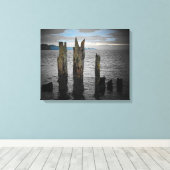 Morgens am Puget Sound von Djoneill Leinwanddruck (Insitu (Holzboden))