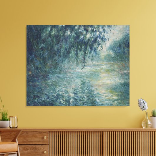 Morgens am Seine Monet Leinwanddruck (Insitu (Wohnzimmer))