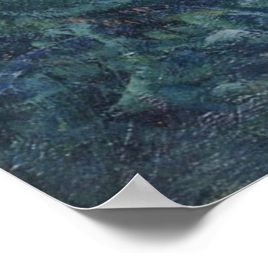 Morgens am Seine Monet Poster (Ecke)