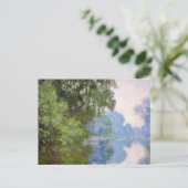 Morgens an der Seine bei Giverny Claude Monet Postkarte (Stehend Vorderseite)