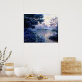Morgens an der Seine bei Giverny Poster (Küche)