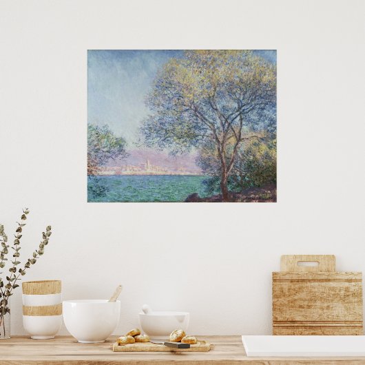 Morgens Antibes, Claude Monet, 1888 Poster (Küche)