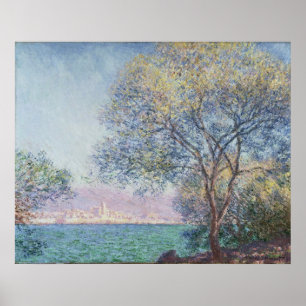 Morgens Antibes, Claude Monet, 1888 Poster