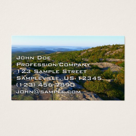 Morgens auf dem Cadillac Mountain at Acadia (Vorderseite)