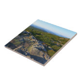 Morgens auf dem Cadillac Mountain at Acadia Fliese (Seite)