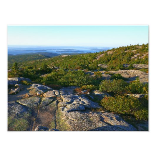 Morgens auf dem Cadillac Mountain at Acadia Fotodruck (Vorne)