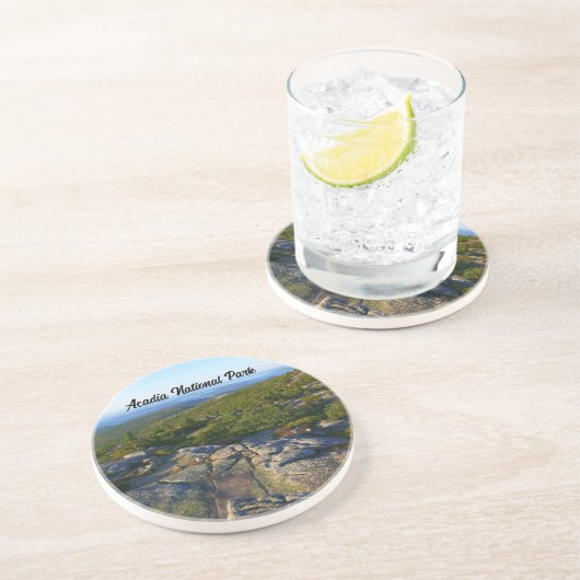 Morgens auf dem Cadillac Mountain at Acadia Getränkeuntersetzer (Seite)