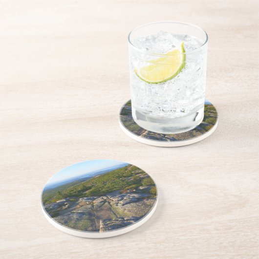 Morgens auf dem Cadillac Mountain at Acadia Getränkeuntersetzer (Seite)