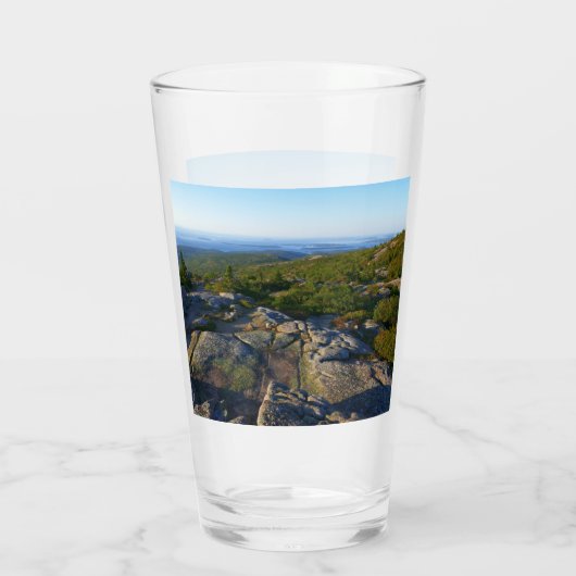 Morgens auf dem Cadillac Mountain at Acadia Glas (Rückseite)