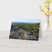 Morgens auf dem Cadillac Mountain at Acadia Karte (Gelbe Blume)