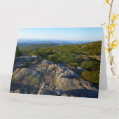 Morgens auf dem Cadillac Mountain at Acadia Karte (Gelbe Blume)