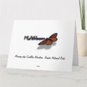 Morgens auf dem Cadillac Mountain at Acadia Karte (Rückseite)