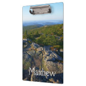 Morgens auf dem Cadillac Mountain at Acadia Klemmbrett (Links)