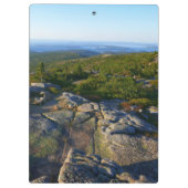 Morgens auf dem Cadillac Mountain at Acadia Klemmbrett (Rückseite)