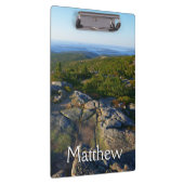 Morgens auf dem Cadillac Mountain at Acadia Klemmbrett (Rechts)