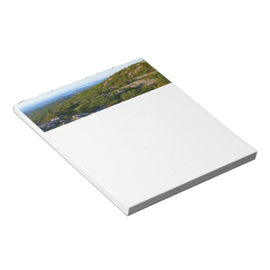 Morgens auf dem Cadillac Mountain at Acadia Notizblock (angewinkelt)