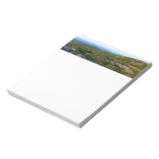 Morgens auf dem Cadillac Mountain at Acadia Notizblock (Rotiert)