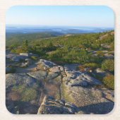 Morgens auf dem Cadillac Mountain at Acadia Rechteckiger Pappuntersetzer (Vorderseite)