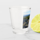 Morgens auf dem Cadillac Mountain at Acadia Schnapsglas (Links)