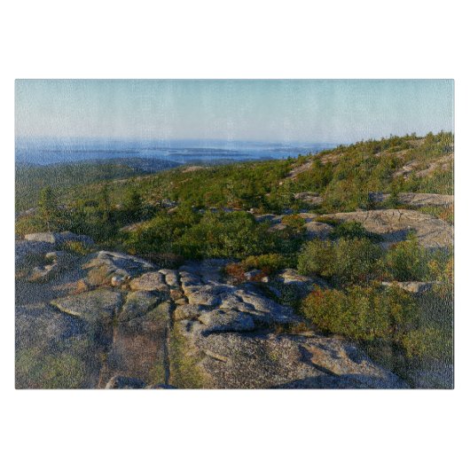 Morgens auf dem Cadillac Mountain at Acadia Schneidebrett (Vorderseite)