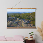 Morgens auf dem Cadillac Mountain at Acadia Wandteppich Mit Holzrahmen (Schlafzimmer)