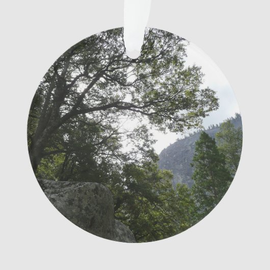 Morgens auf dem Weg zu den Vernal Falls in Yosemit Ornament (Vorderseite)
