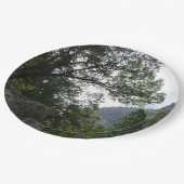 Morgens auf dem Weg zu den Vernal Falls in Yosemit Pappteller (Schrägansicht)