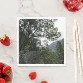 Morgens auf dem Weg zu den Vernal Falls in Yosemit Serviette (Beispiel)