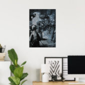 Morgens Bahnhof Friedrichstraße Poster (Heimbüro)