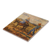 Morgens, Bauernpaar von Vincent van Gogh Fliese (Seite)