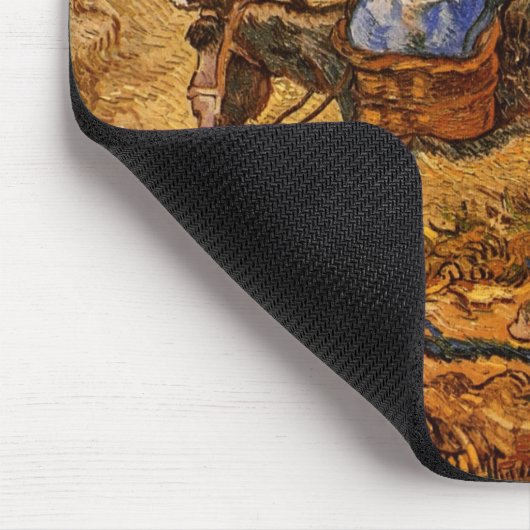 Morgens, Bauernpaar von Vincent van Gogh Mousepad (Ecke)