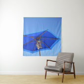 Morgens blauer und brauner Sonnenschirm Wandteppich (Beispiel)