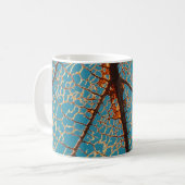 Morgens brauner Baum unter blauem Himmel Kaffeetasse (Vorderseite Links)