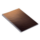 Morgens brauner Sand mit Wasser Notizblock (Rechte Seite)