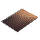Morgens brauner Sand mit Wasser Notizblock (Linke Seite)