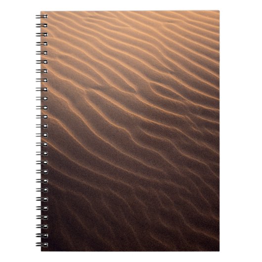 Morgens brauner Sand mit Wasser Notizblock (Vorderseite)