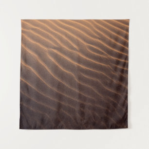 Morgens brauner Sand mit Wasser Wandteppich