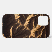 Morgens brauner und schwarzer Sand Case-Mate iPhone Hülle (Rückseite (Horizontal))