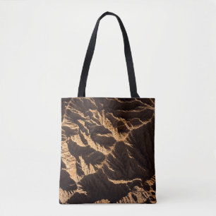 Morgens brauner und schwarzer Sand Tasche
